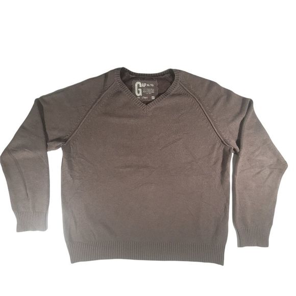 Gap V-Neck Sweater Neutral Earthy Brown Extra Large - Picture 1 of 10